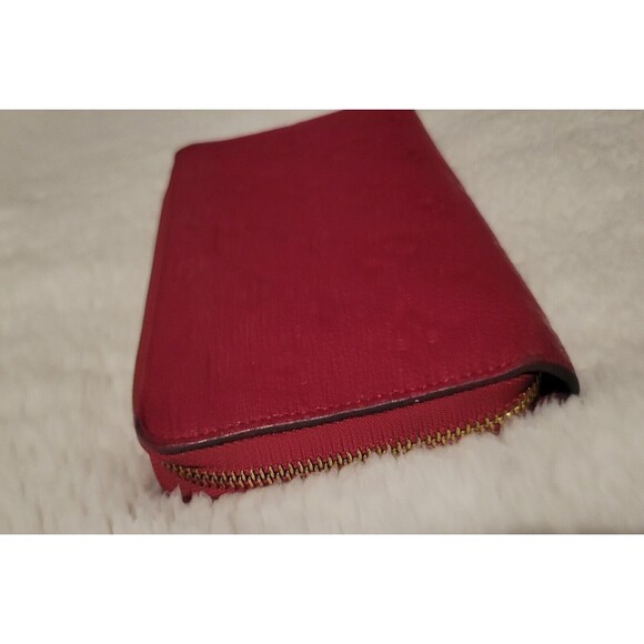 Authentic Louis Vuitton Monogram Implant Zippy Wallet Red - Picture 7 of 14